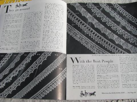 photo of 40s vintage crochet booklets lot, lacy trims, lace edging patterns #4