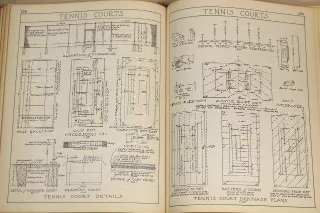 photo of 40s vintage edition of 1930s Architectural Graphic Standards, art deco building drawing design #10