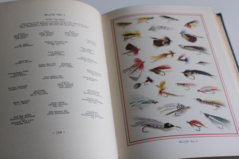 photo of 40s vintage sportman's guide Bass fishing w/ old color prints suitable for framing  #8