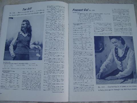 photo of 40s vintage wartime WWII Victory knitting booklets, lots of sweaters #5