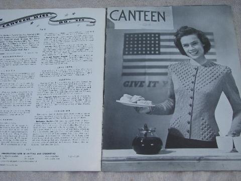 photo of 40s vintage wartime WWII Victory knitting booklets, lots of sweaters #7