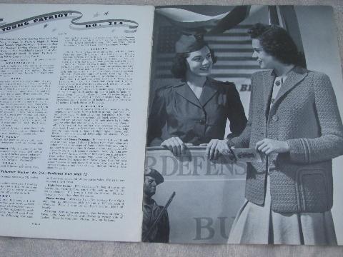 photo of 40s vintage wartime WWII Victory knitting booklets, lots of sweaters #8