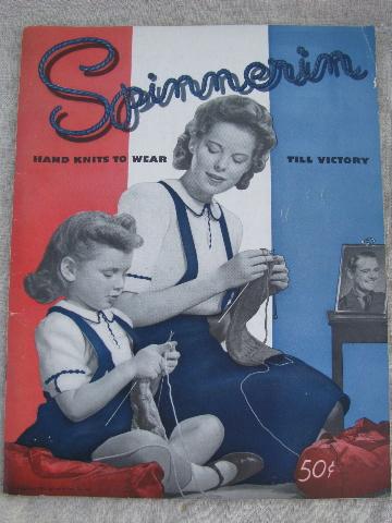 photo of 40s vintage wartime WWII Victory knitting booklets, lots of sweaters #9