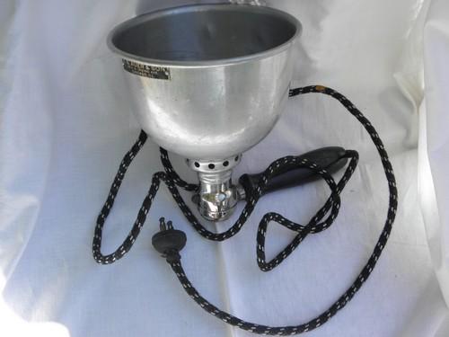 photo of 40s vintage work light, industrial shade spotlight, hand-held electric lamp #1