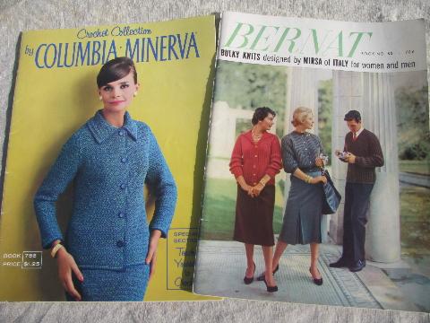 photo of 40s-50s vintage knitting pattern booklets and magazines, lots of sweaters #4