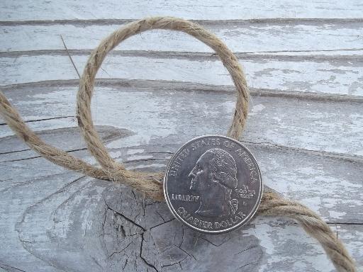 photo of 5 spools of vintage jute twine, natural rope color cord new old stock rolls  #4