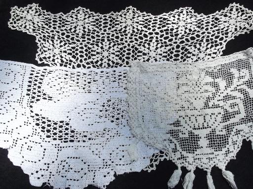 photo of 50+ pieces vintage lace work pieces, mats, crochet doilies, chair sets #6