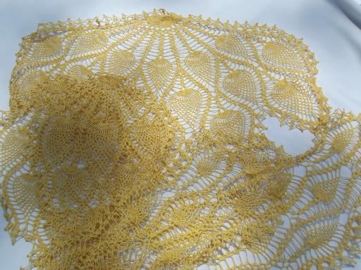 photo of 50+ pieces vintage lace work pieces, mats, crochet doilies, chair sets #9