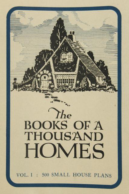 photo of 500 small house design plans vintage early 1900s 20s 30s, book of tiny houses cottages #4