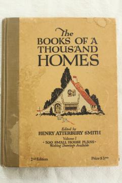 catalog photo of 500 small house design plans vintage early 1900s 20s 30s, book of tiny houses cottages