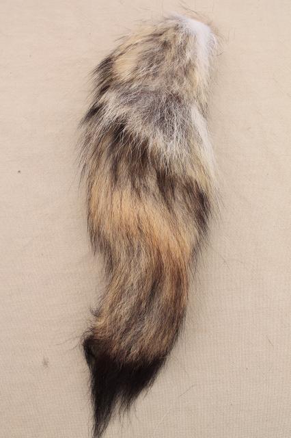 photo of 50s 60s furs, fluffy soft red fox fur tails for cabin decor or vintage charm fashion accessories #3