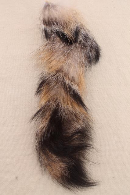 photo of 50s 60s furs, fluffy soft red fox fur tails for cabin decor or vintage charm fashion accessories #4