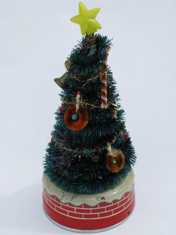 photo of 50's Japan vintage Blinking Xmas Tree, battery operated Christmas toy #2