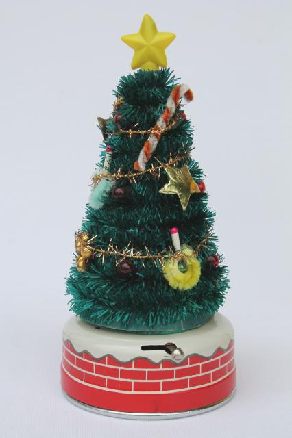 photo of 50s Japan vintage Blinking Xmas Tree, battery operated Christmas toy #2