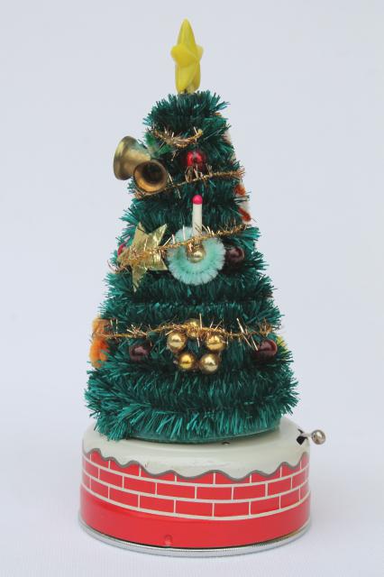 photo of 50s Japan vintage Blinking Xmas Tree, battery operated Christmas toy #5