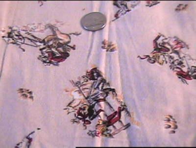 photo of 50s cowboy print cotton flannel #1