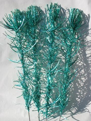 photo of 50s green aluminum Christmas tree branches w/o stand for decorations/crafts #3
