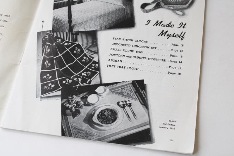 photo of 50s needlework booklet, Learn How to instructions tutorial embroidery, crochet, knitting #2