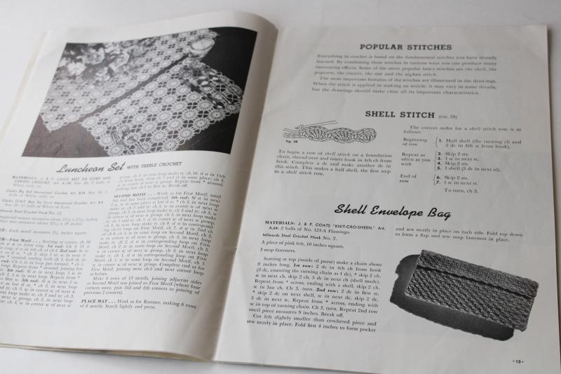 photo of 50s needlework booklet, Learn How to instructions tutorial embroidery, crochet, knitting #3