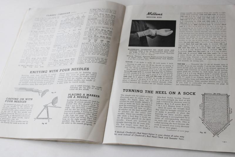 photo of 50s needlework booklet, Learn How to instructions tutorial embroidery, crochet, knitting #5