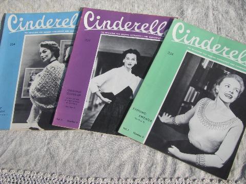 photo of 50s vintage Cinderella magazines, high-fashion knits, crochet for home #1