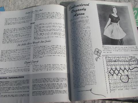 photo of 50s vintage Cinderella magazines, high-fashion knits, crochet for home #4