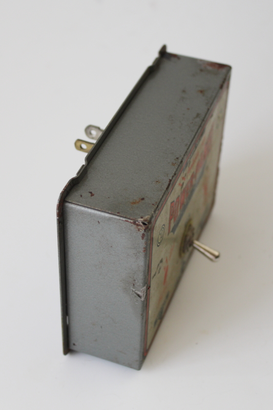 photo of 50s vintage Goodwill Mfg power panel working toy tool workshop electrical outlet box  #6