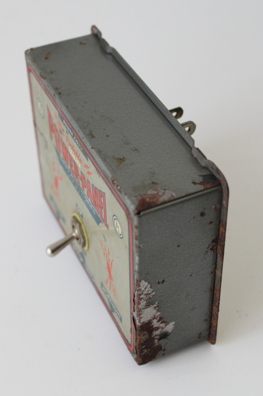 photo of 50s vintage Goodwill Mfg power panel working toy tool workshop electrical outlet box  #7