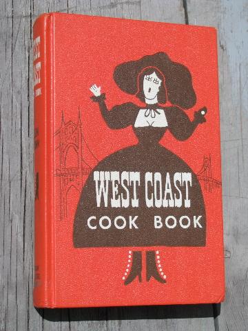 photo of 50s vintage West Coast Cook Book, kitschy recipes, cute retro cover! #1