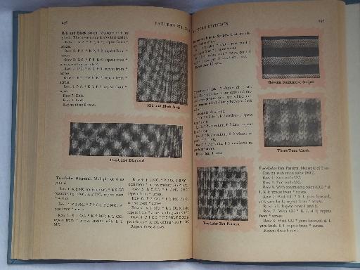 photo of 50s vintage Wise Knitting and Crochet needlework book, stitches and patterns #2