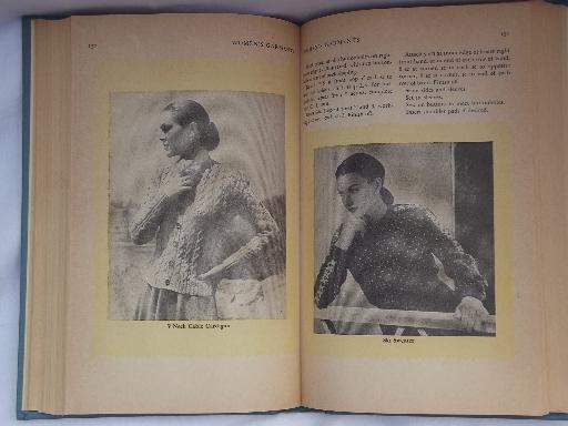 photo of 50s vintage Wise Knitting and Crochet needlework book, stitches and patterns #4