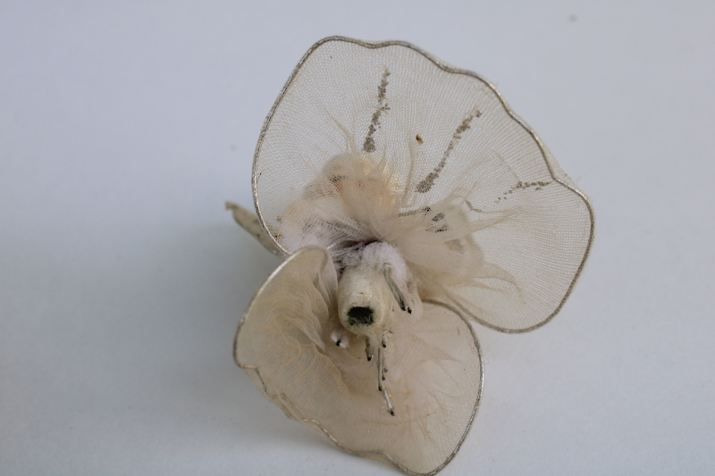 photo of 50s vintage mini angel ornament Christmas decoration, hand painted ceramic Napco or Holt Howard?  #2