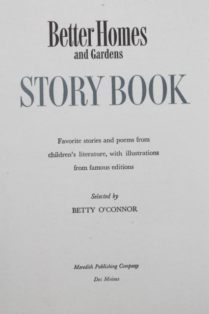 photo of 50s vintage picture books w/ large color illustrations, BH&G Story Book & Mother Goose #11