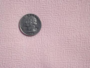 catalog photo of 50s vintage summer weight cotton crinkle fabric, 8+ yds pale baby pink