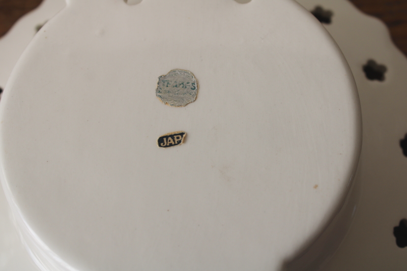 photo of 50s vintage wall pocket or vase, ceramic cherries china plate, cutesy girly cottagecore  #6