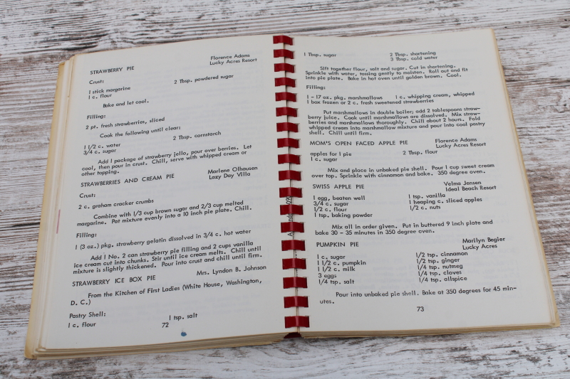 photo of 60s 70s vintage community cookbook, Alexandria MN campgrounds German & Scandinavian favorite recipes  #6