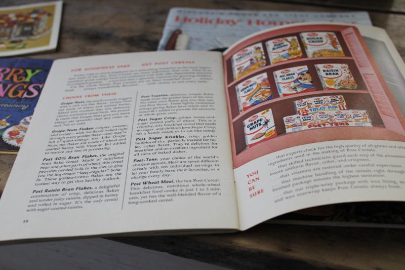 photo of 60s 70s vintage cookie cookbooks, Christmas holiday recipe booklets lot #4