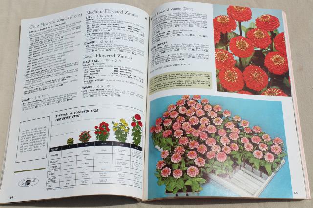 photo of 60s 70s vintage garden seed catalogs, old vegetable and flower seed varieties w/ photos #7