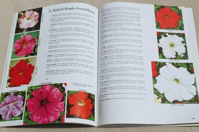 photo of 60s 70s vintage garden seed catalogs, old vegetable and flower seed varieties w/ photos #9