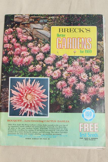 photo of 60s 70s vintage garden seed catalogs, old vegetable and flower seed varieties w/ photos #12