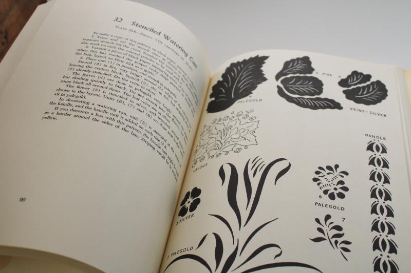 photo of 60s book of traditional antique designs for painted tole trays, Hitchcock chairs #3