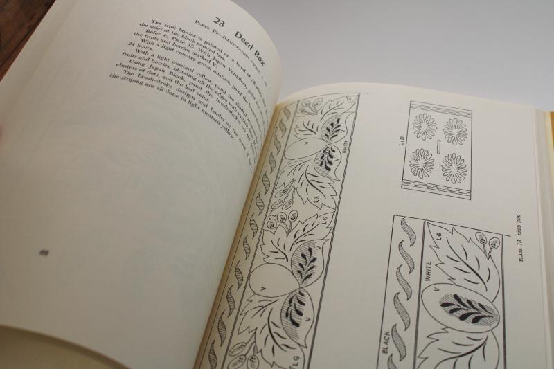 photo of 60s book of traditional antique designs for painted tole trays, Hitchcock chairs #5