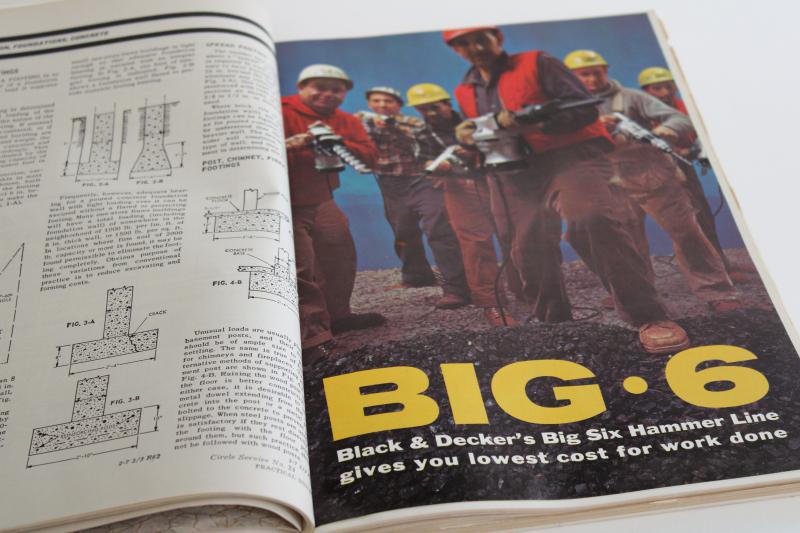photo of 60s mod vintage Practical Builder home construction product data specs w/ ads, 1963 #3