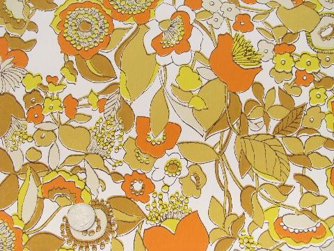 photo of 60s retro vintage mod flower print wallpaper, York wall paper #2