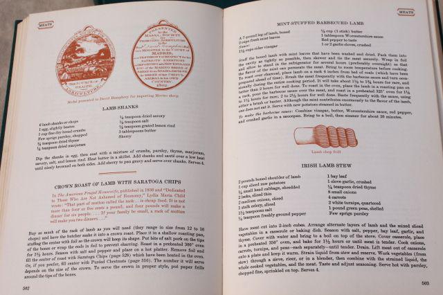 photo of 60s vintage American Heritage Cook Book, food history traditional recipes #7