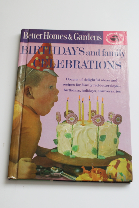 photo of 60s vintage Better Homes & Gardens party Book, fun retro holiday themes cookbook BH&G #1