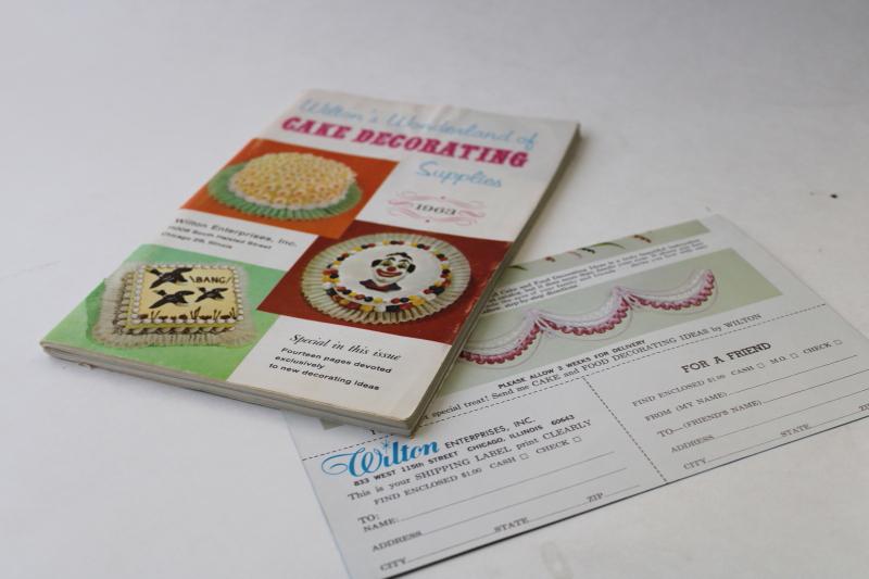 photo of 60s vintage Wilton catalog, cake toppers, wedding cake decorations, bakery supplies #1