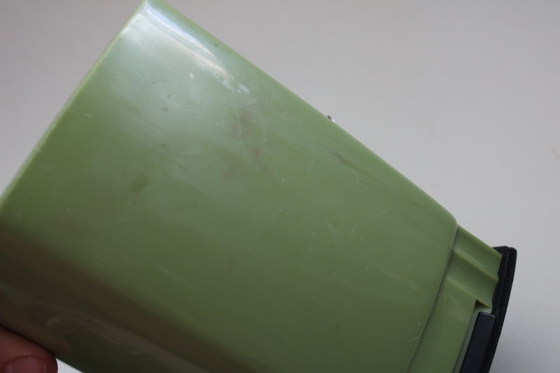 photo of 60s vintage avocado green Swing A Way hand crank ice crusher w/ suction base  #10