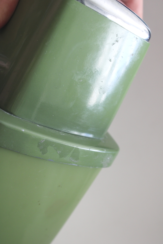 photo of 60s vintage avocado green Swing A Way hand crank ice crusher w/ suction base  #12