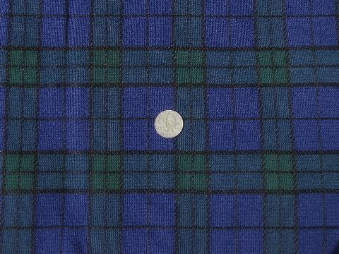 photo of 60s vintage heavy plaid fabric, schoolgirl plaids for skirts, shorts #2